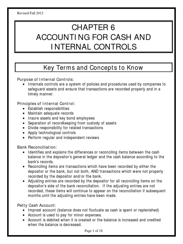 Establishing Effective Internal Controls and Accounting Procedures for