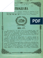 Programa Fiestas Patrias 1852