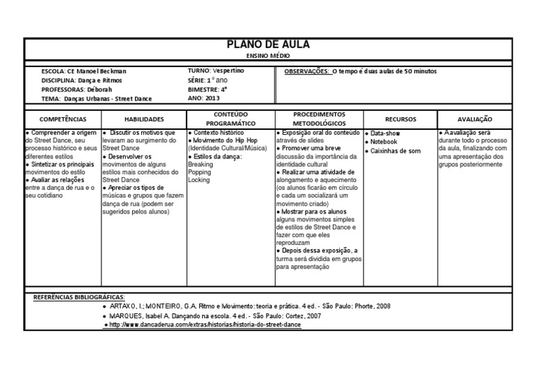 PDF) Dança de rua: corpos para além do movimento / street dance