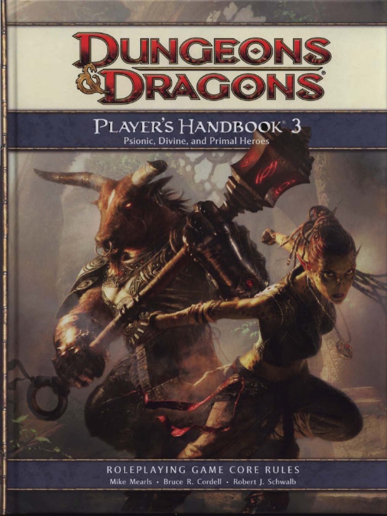 D&D 4th Edition Player's Handbook 3 PDF Gary Gygax Games