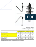 Insulator Strings With Protecting Horn Gaps