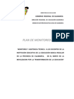 Plan de Monitoreo Docente 2014