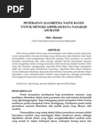 Download Algoritma Naive Bayes - Data Mining by AhmadRizalAfani SN218550049 doc pdf