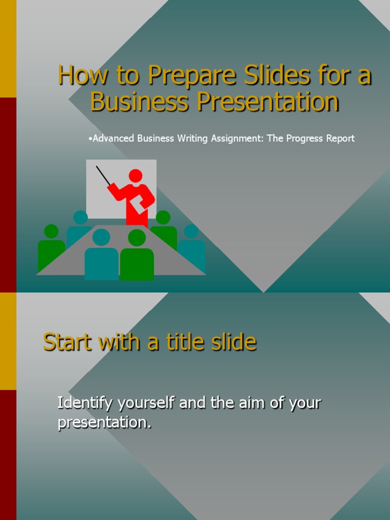Preparing Slides for Business Presentations | PDF