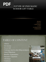 Hydraulic Scissor Lift Design Report | PDF | Piston | Machines