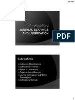 2nd Semester 2012-2013 - 2nd and 3rd Lecture - Journal Bearings and Lubrication