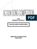 Action Song Rules and Guidelines For Primary School