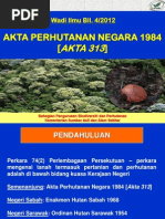 Akta Perhutanan Negara 1984