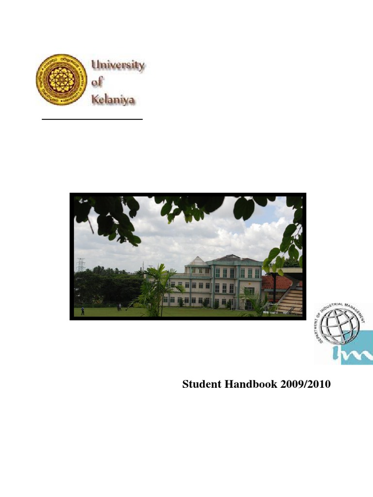 University of Kelaniya MIT Handbook | PDF | Bachelor Of Science ...