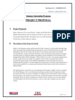 Project Proposal OF MUTUAL FUNDS