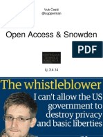 Open Acess and Snowden
