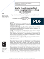 Climate Change Accounting Research Keeping It Interesting And