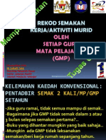 Rekod Semakan Oleh GMP