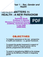 Genderand Health Ppsp Yr 1 2008