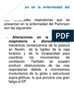 Parkinson Respiracion