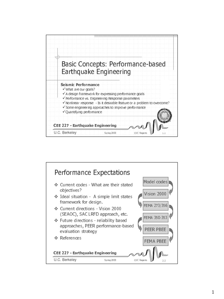 Basic: Performance Based Design | PDF | Earthquake Engineering ...