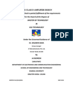 A Thesis Submitted in Partial Fulfillment of The Requirements For The Award of The Degree of Master of Technology IN Vlsi Technology