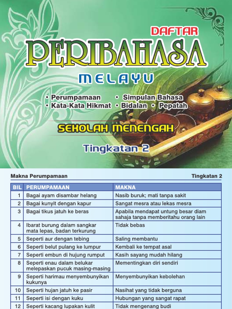 Buku Peribahasa Tingkatan 2