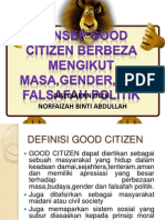 Isl Minggu 3konsep Good Citizen Berbeza Mengikut Masa, Gender, Dan Falsafah Politik