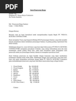 Contoh Surat Penawaran Harga