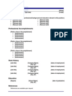 Functional Resume 2