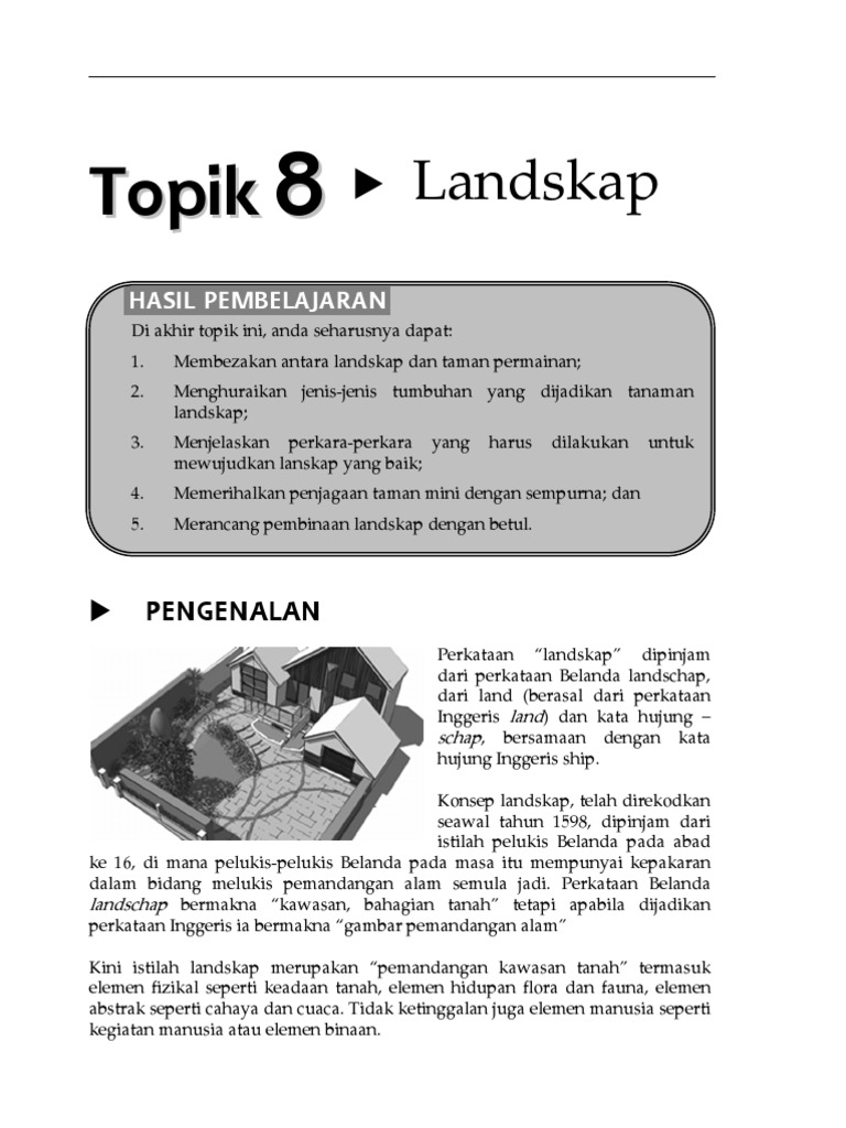 Topik 8 Landskap Pdf