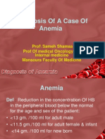 Diagnosis of A Case of Anemia