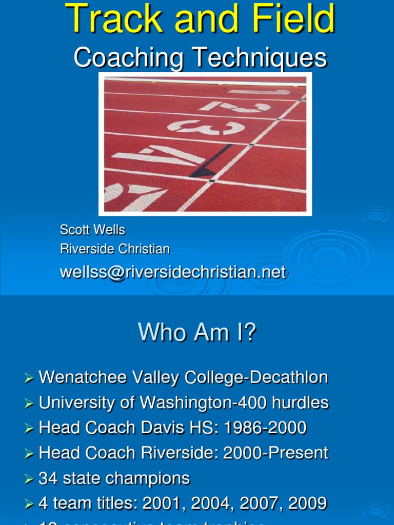 Track and Field Coaching Strategies | PDF | Track And Field ...