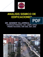 Analisis Sismico en Edificaciones - Dr. Genner Villarreal Castro