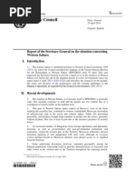 UNSG Report on Western Sahara