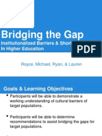 Bridging The Gap Workshop