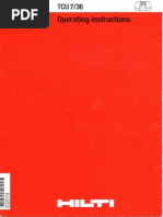 Download HILTI TCU-7-36 by Manuel SN218603956 doc pdf