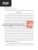 Download Alexander Popes Essay on Criticism vs Martinus Scribleruss Peri Bathous or the Art of by AssignmentLabcom SN218604139 doc pdf