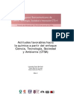 Actitudes Favorables Hacia La Quimica