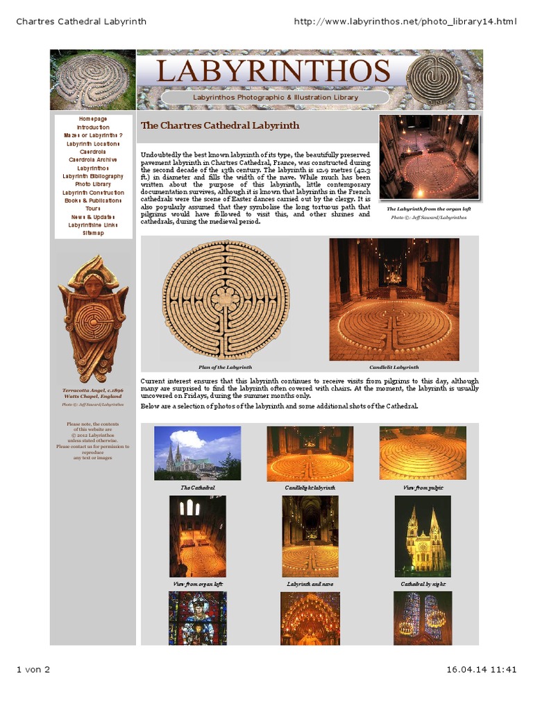 Chartres Cathedral Labyrinth Overview | PDF | Labyrinth | Cathedral