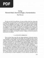 Narratividad, Fenomenología y Hermenéutica PDF