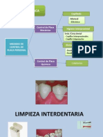 Control de placa dental: limpieza interdental