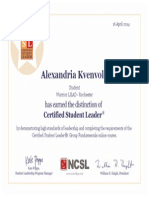 student leader certificate wsur warriors lead