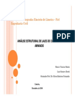 Analise Estrutural de Lajes de Concreto Armado-Apresentação