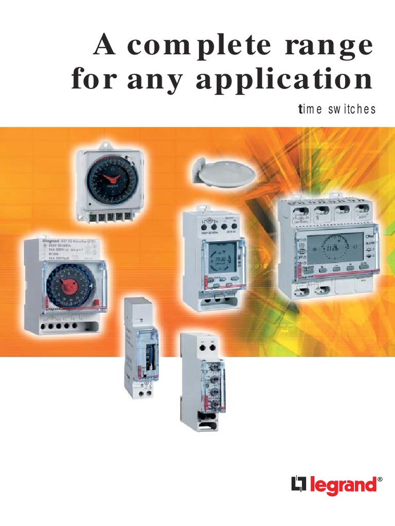 Legrand Time Switch PDF Switch Electrical Wiring