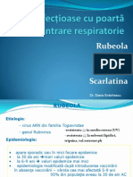 Curs 1-2 Boli Infectioase Cu Poartă de Intrare Respiratorie - Rujeola, Rubeola, Scarlatina, Varicela