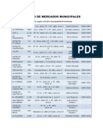 Listado de Mercados en PDF
