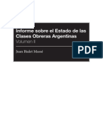 Biallet Masse Informe Clase Obrera Argentina Tomo 2 Leido