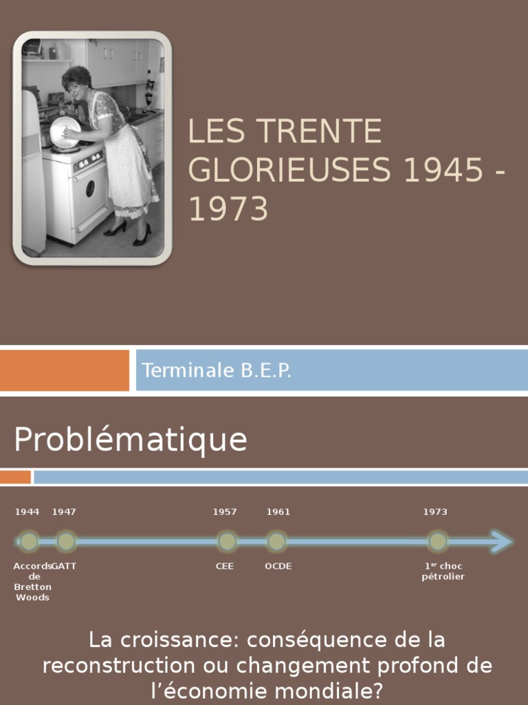 Les Trente Glorieuses : Croissance et Économie | PDF