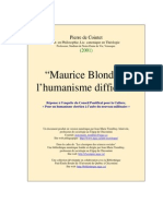 Blondel Humanisme Difficile