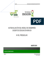 Autoevaluacion Al Docente de Preescolar