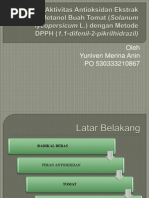 Download Uji aktivitas antioksidan buah tomat dengan metode DPPH by Ivhen Anin SN218719593 doc pdf