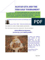 The Bhagavad Gita and the 2014 Masters Golf Tournament