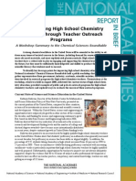  Strengthening High School Chemistry Education Report