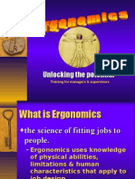 Ergonomics-occupational heath and safety